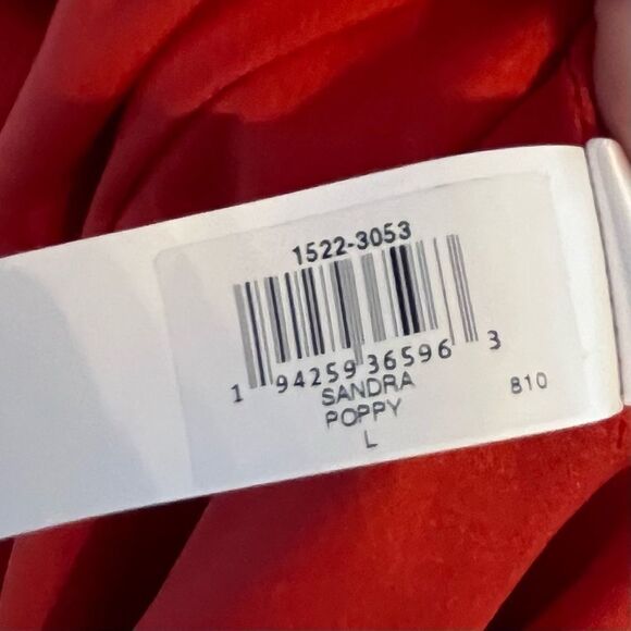 Dress The Population Sandro Mermaid Gown With Slit in Large Poppy Red, NWT - Picture 11 of 14